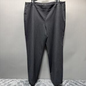 Talbots Pants Womens 14P Gray Heritage High Rise Straight Leg Dress Pants